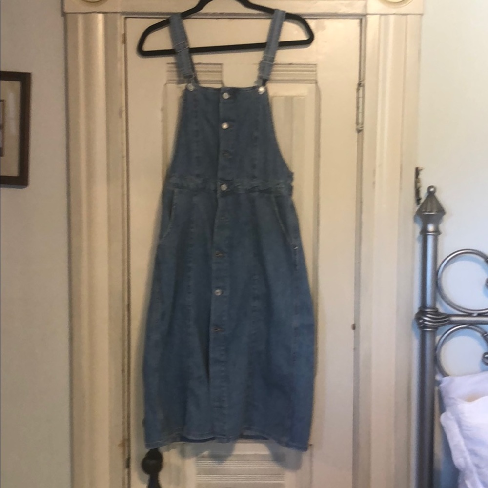Denim jumper.